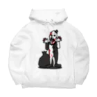 マルベリーデザインのコワかわピエロ Big Hoodie