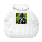 ミラくまの鎧を着た侍 Big Hoodie