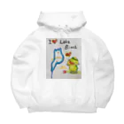 KIYOKA88WONDERLANDのアイラブ琵琶湖カッパくん Big Hoodie