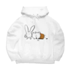 BabyShu shopのはまる鷺ハム Big Hoodie