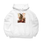 うさぎのうみちゃんねるショップのプリン店長わいのタコヤキどや？-うさぎのうみのうさ友シリーズ Big Hoodie