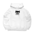 Illustrator Moca&Ram shopのネコのゲッティ/Getty Cat Big Hoodie