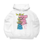 ファル子のルーティーンの電波を食うコアラ Big Hoodie