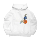 USGのキモい何かに乗るウサギ Big Hoodie