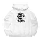 おもしろいTシャツ屋さんのNO CAT NO LIFE ノーキャットノーライフ 猫好き 愛猫家 猫 CAT NEKO にゃん ネコ Big Hoodie