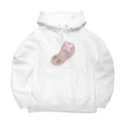 Jackalope Houseのツノアリウサギアジサイモドキウミウシ 桃色ver. Big Hoodie