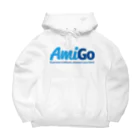 がさっ子クラブのAmiGo-網ーゴ ロゴ（ブルー） Big Hoodie