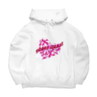 MZグラフィックスのスイートハート　ピンク Big Hoodie