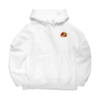 GOODS SHOP【そぞろな小窓】 SUZURI店の[ワンポイント]【脱穀してからね】 Big Hoodie