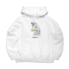 TM-3 Designの彫刻 × BEER（考える人）黒線画 Big Hoodie