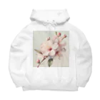 botanicalartAIの春のふんわり桜の花のアート Big Hoodie