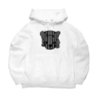 みつまめこshopのストライプ犬 Big Hoodie