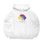 Free-WiFiのFree WiFi ロゴ グッズ（薄地） Big Hoodie