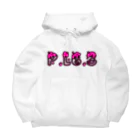 P.L.6.3のP.L6.3ロゴ【ピンク】 ビッグシルエットパーカー