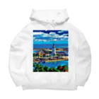 GALLERY misutawoのスペイン マラガの灯台 Big Hoodie