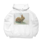 たかはしの絵のもののうさぎのうめちゃん Big Hoodie