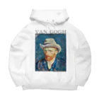 MUGEN ARTのゴッホ　灰色のフェルト帽の自画像　Vincent van Gogh  Big Hoodie