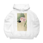 MUGEN ARTの小原古邨　蓮と雀　Ohara Koson / Songbird and Lotus Big Hoodie