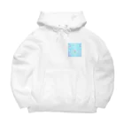 ちゃすみんwith Dragon&Angelのツイン龍Dragon light blue Big Hoodie