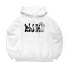 宇宙キャンプのロータス　ハンド　モノトーン Big Hoodie