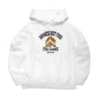 メシテロタイプ（飯テロTシャツブランド）のちくわ（ビンテージ風） Big Hoodie