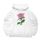 サラスシのmy ROSE ピンク Big Hoodie