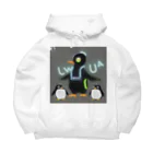 ペンギンとネオンとサイバーのサイバーペンギンシリーズ３ Big Hoodie