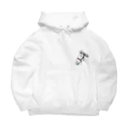 ユルークうーまショップのあし毛のモグモグ馬 Big Hoodie