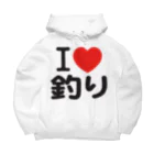 I LOVE SHOPのI LOVE 釣り ビッグシルエットパーカー