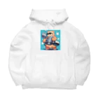 がみみしょつぷの筋トレするサングラスくまさん Big Hoodie