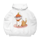 りーおすふぇんがりーのお腹ペコペコで具になっちゃったねこにゃん Big Hoodie