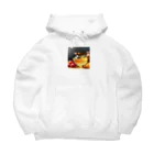 honeyショップのはちみつと果物 Big Hoodie