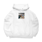 manopinoのおしゃれな街！サントリーニ島 Big Hoodie