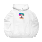 Kuronicoのレインボーガジュマル Big Hoodie