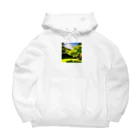 Billion Hackの太陽とドラセナ Big Hoodie