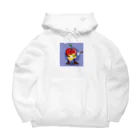 satomatoのイラストのギターを弾くトマトくん Big Hoodie