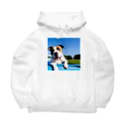 犬バカ部の可愛いピットブルテリア Big Hoodie