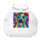 nakagawa-kikakuの奇抜なアート風の可愛い犬のグッズ Big Hoodie