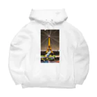 Owlのエッフェル塔 夜景 グッズ Big Hoodie