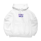 KR91の魅力的なロゴ　STAY WILD Big Hoodie