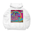 micotuguの派手な馬と和尚 Big Hoodie