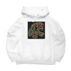 ikubohのナスカの地上絵「オウム」インスパイア02 Big Hoodie