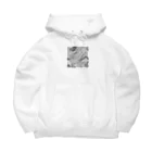 ワニが大好きなんですわの大理石 Big Hoodie