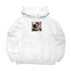 フウマショプの少女と愛犬 Big Hoodie