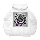 vieのBLACK_rose Big Hoodie