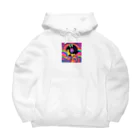 ts-Storeのサイケデリックショートボブ Big Hoodie