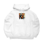 nomad4491のドット絵のダブルベース Big Hoodie