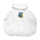 mojaのアートうさぎ🐰 Big Hoodie