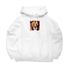 DJシャークのドット絵ライオン Big Hoodie