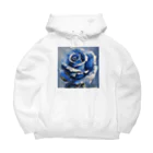 Rebelideaの青いバラ Big Hoodie